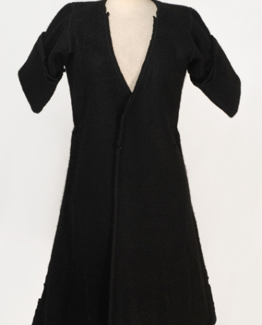 Kiourdia, inner sleeved overcoat made of black horse cloth, ornamented with plain coloured cordons and loops