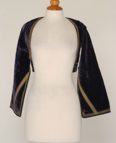 Velvet kamizoli, sleeved jacket