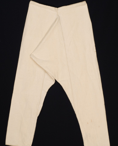 Σουρέλο, λευκό στενό δίμιτο παντελόνι 