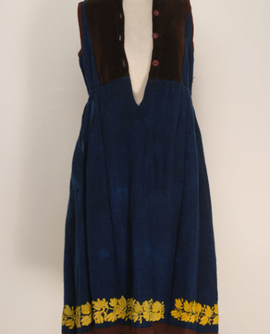 Dress madr of blue garment
