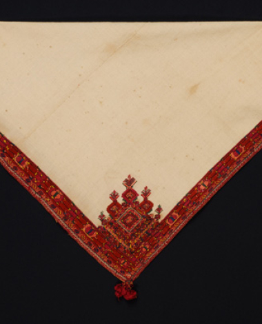 Piskiri or karpa, handwoven head kerchief
