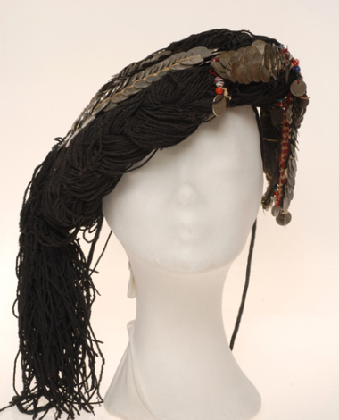Tipes, festive headdress worn by married women from Ventsia