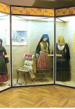 Installation view of the temporary exhibition “Costumes from the Northern Sporades and from Trikeri”. CMLE 2000.